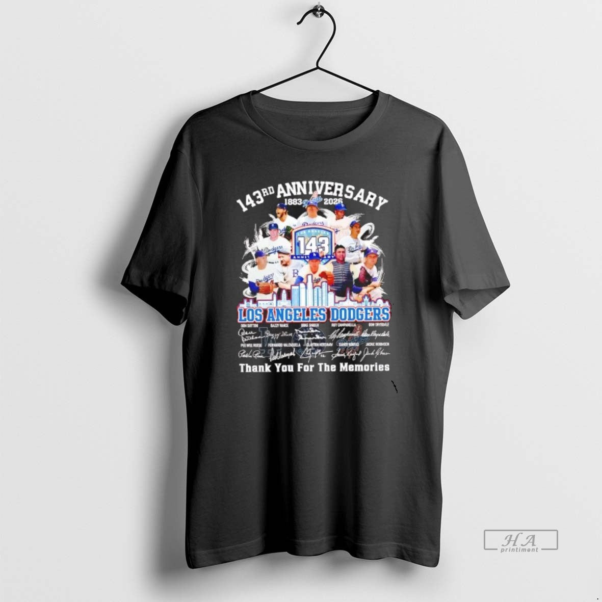 Official Los Angeles Dodgers 143rd Anniversary 1883 2026 Team Players T-Shirts, Hoodie, Sweatshirt | InkRitualCo.com