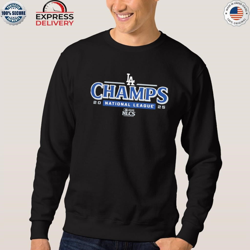 Los Angeles Dodgers 2025 National League Champions Black Shirt