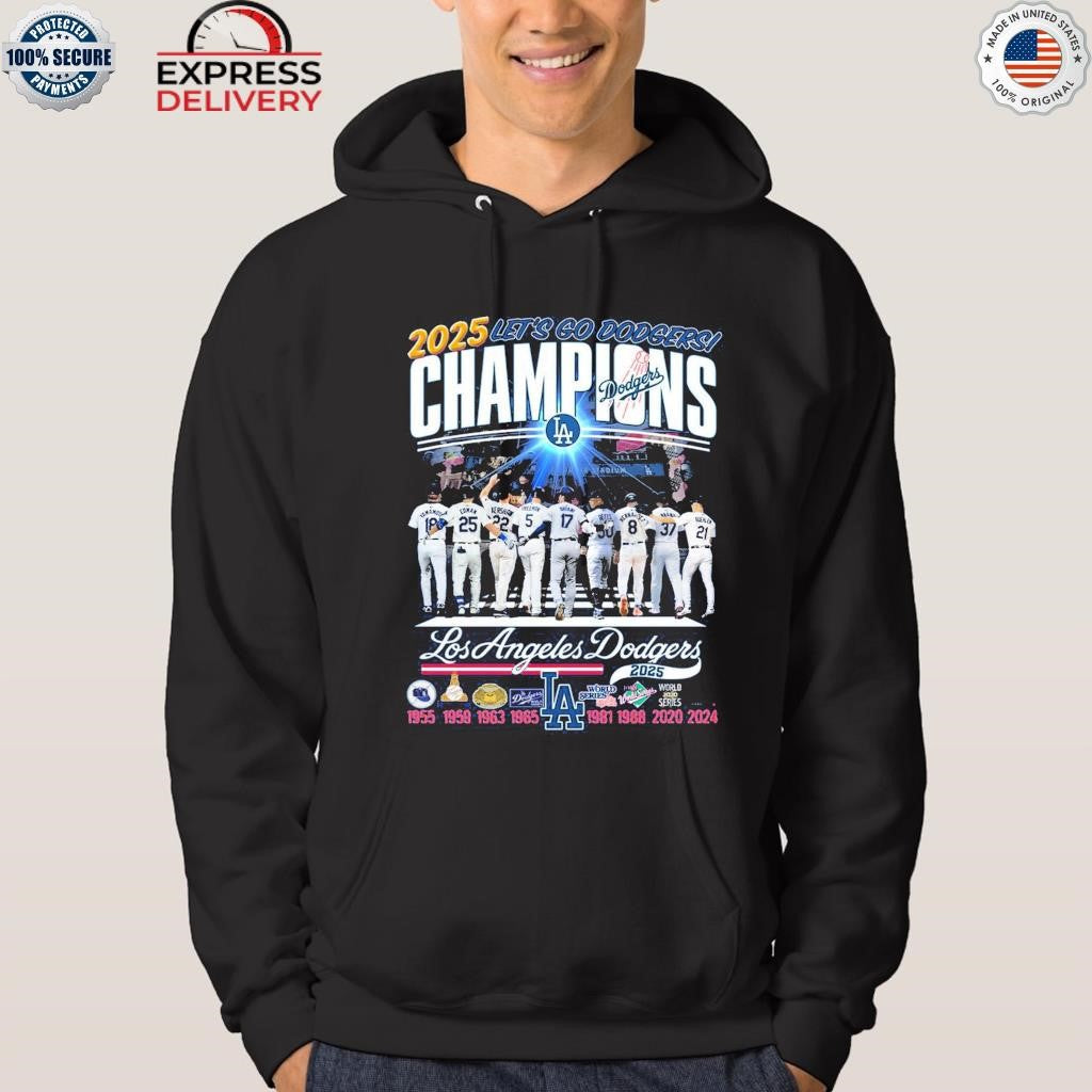 Los Angeles Dodgers Champions 2025 Let’s Go Dodgers Shirt