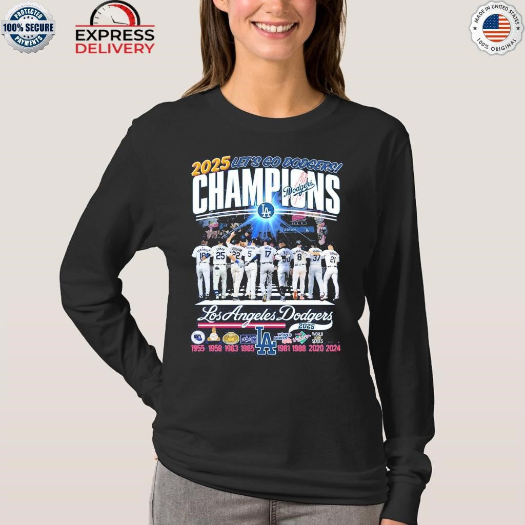 Los Angeles Dodgers Champions 2025 Let’s Go Dodgers Shirt