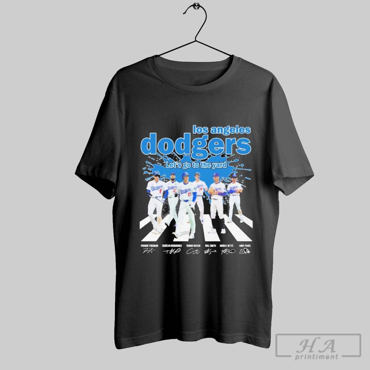 Official Los Angeles Dodgers Lets Go To The Yard Abbey Road Signatures T-Shirts, Hoodie, Sweatshirt | InkRitualCo.com