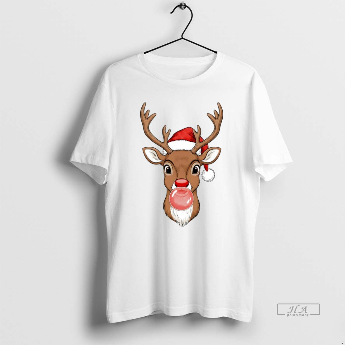 Official Merry Christmas Reindeer Bubble Gum Circle T-Shirts, Hoodie, Sweatshirt | InkRitualCo.com