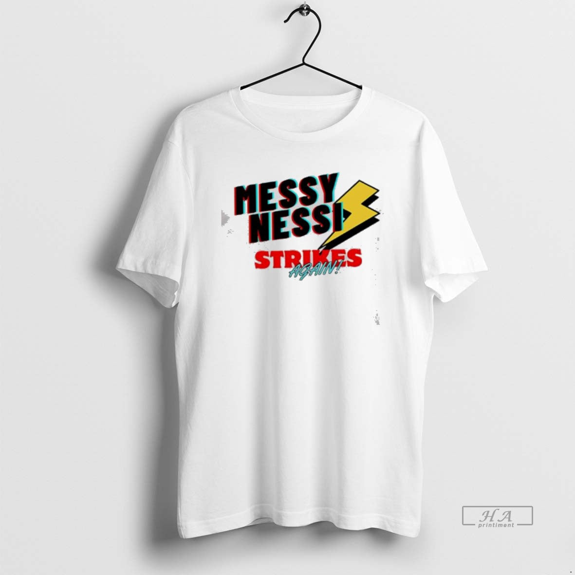 Official Messy Nessi Strikes Again Lightning T-Shirts, Hoodie, Sweatshirt | InkRitualCo.com