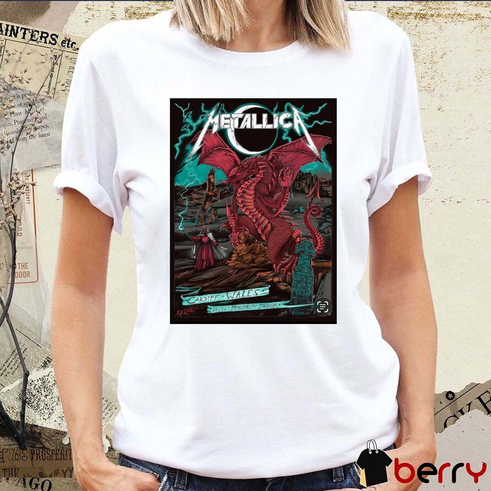 Metallica M72 World Tour Principality Stadium Cardiff, Wales June 28, 2026 Poster t-shirt