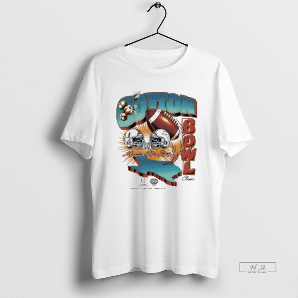 Official Miami Vs Ohio State Cotton Bowl Classic 2025 Vintage Matchup T-Shirts, Hoodie, Sweatshirt | InkRitualCo.com