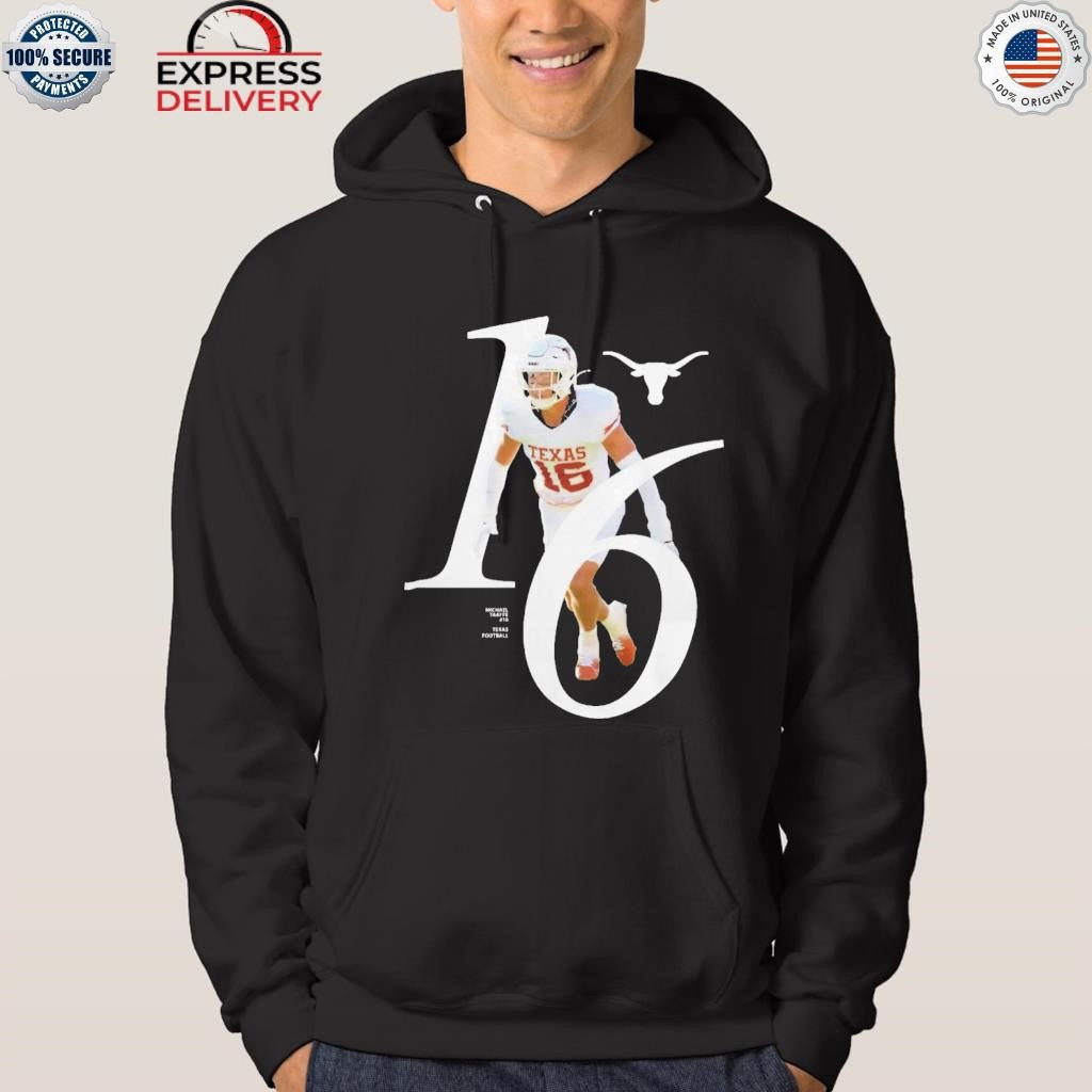 Michael Taaffe Texas Longhorns Football Number 16 NIL Breakthrough Shirt