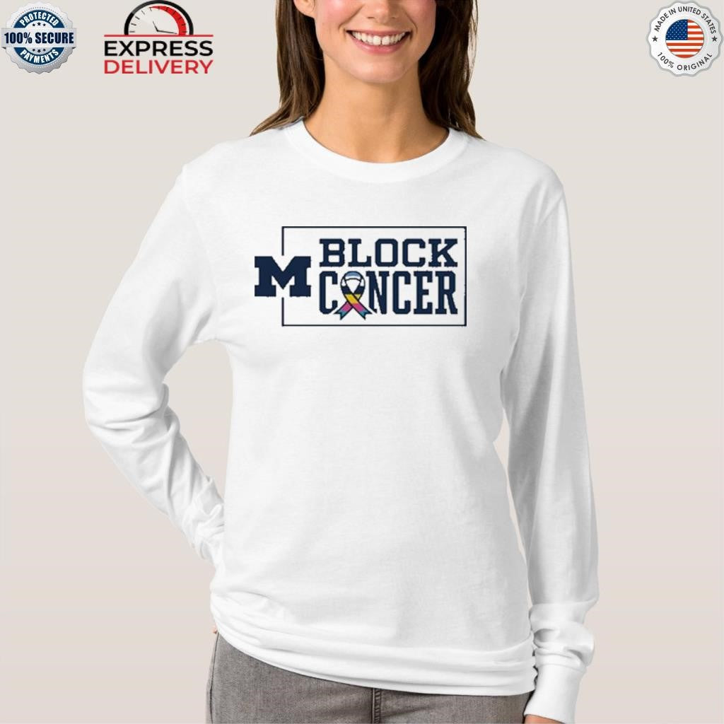 Michigan Block Cancer Football Shirt