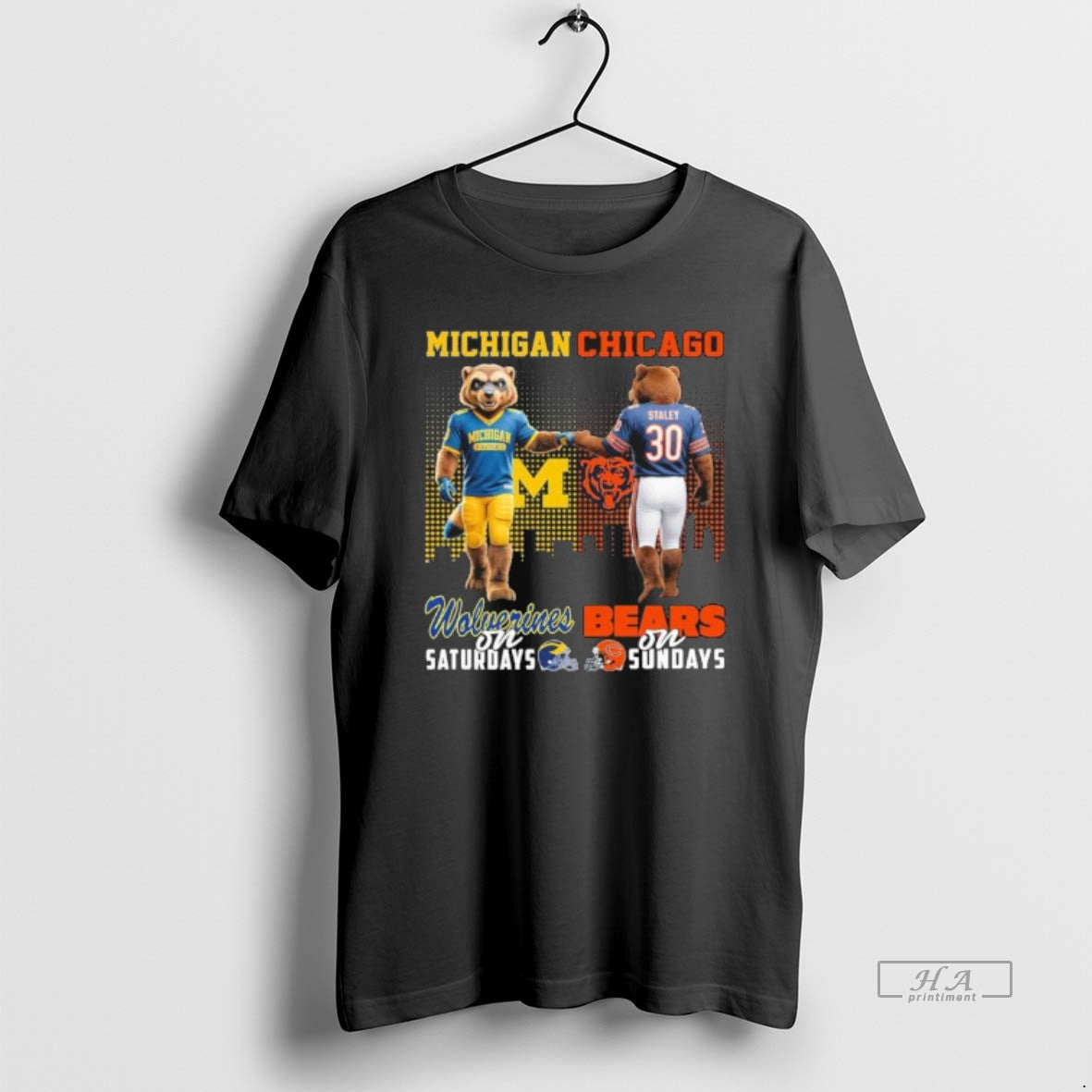 Official Michigan Vs Bears Mascot On Saturdays And On Sundays T-Shirts, Hoodie, Sweatshirt | InkRitualCo.com