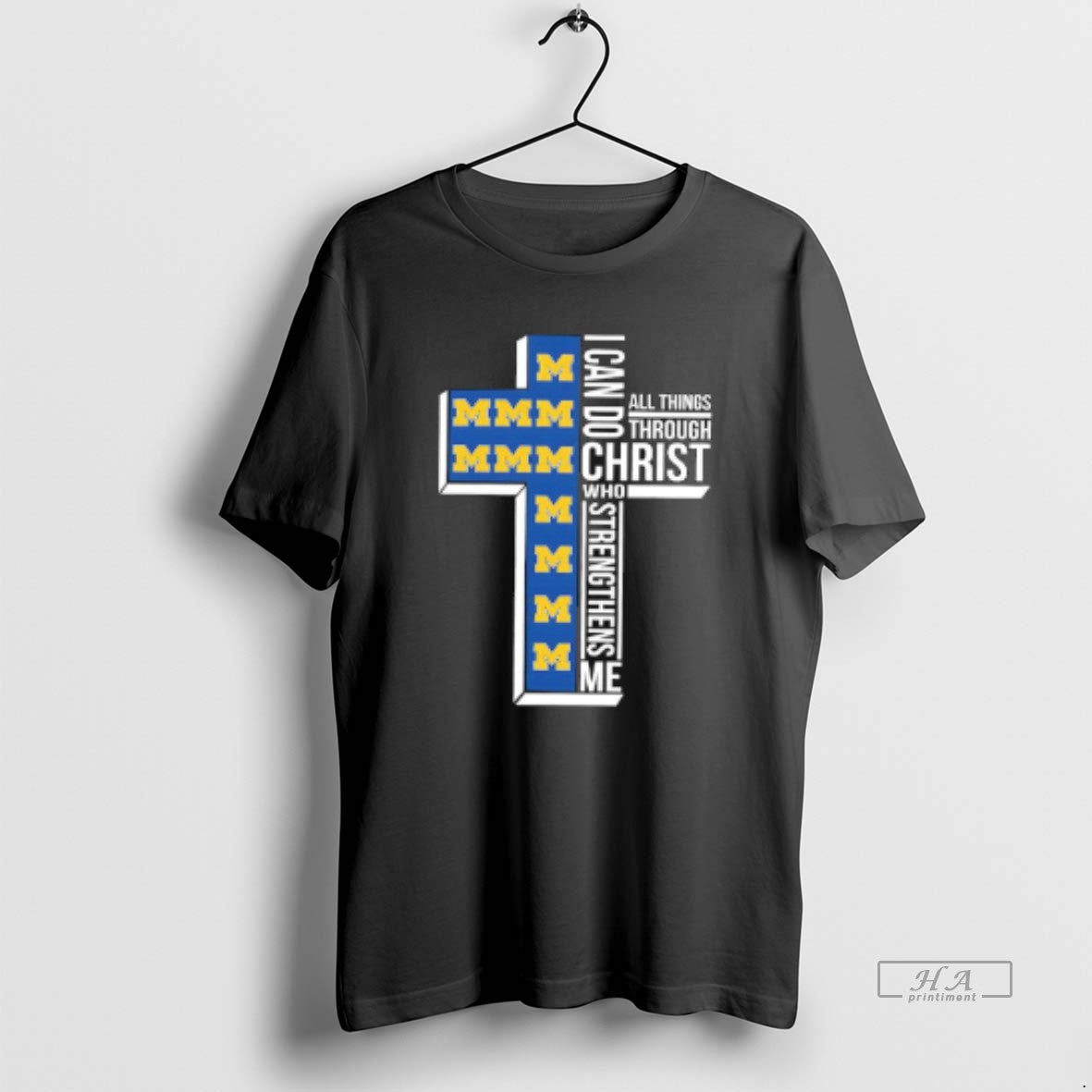 Official Michigan Wolverines Womens Basketball I Can All Things Do Through Christ Who Strengthens Me T-Shirts, Hoodie,...