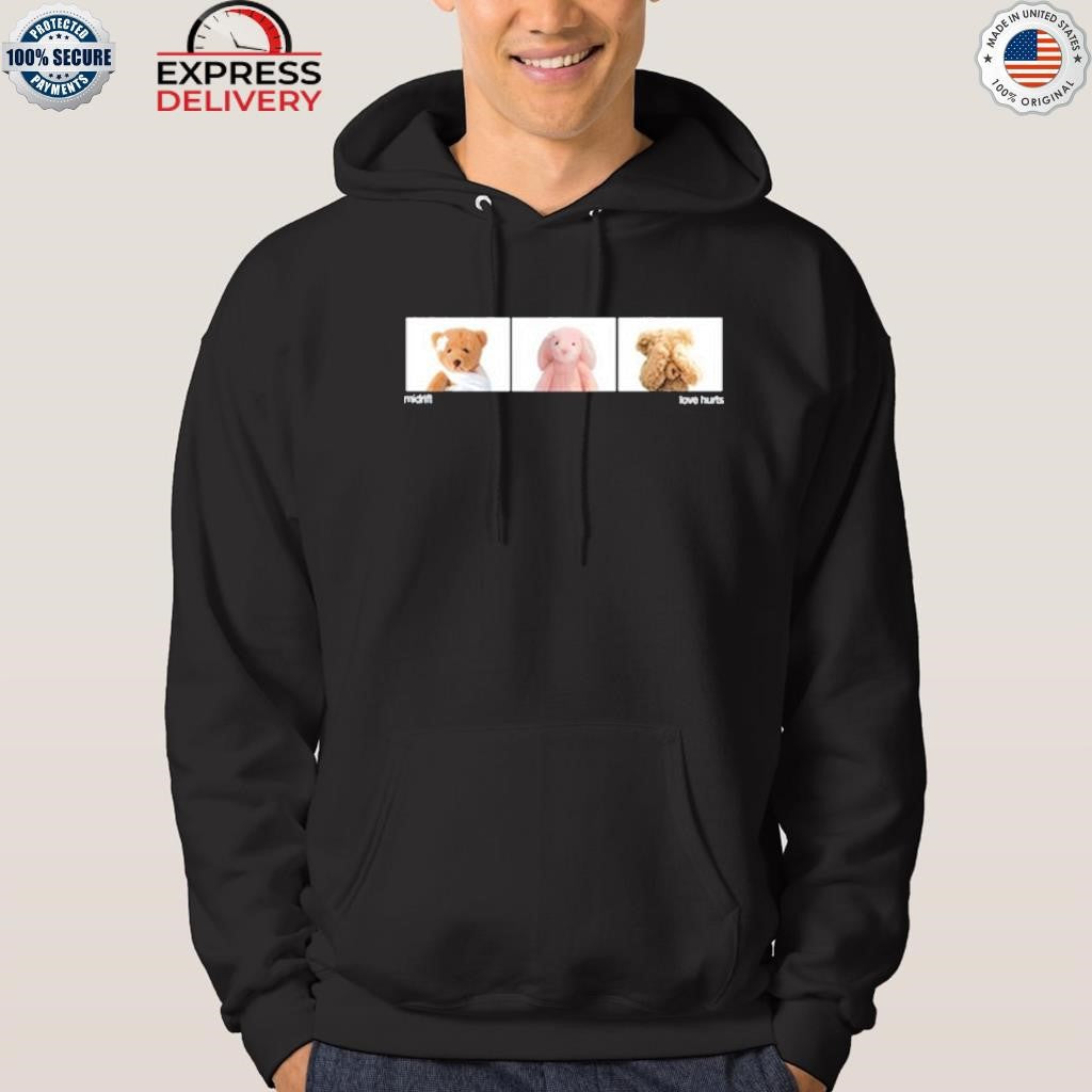 Midrift Love Hurts Black Shirt