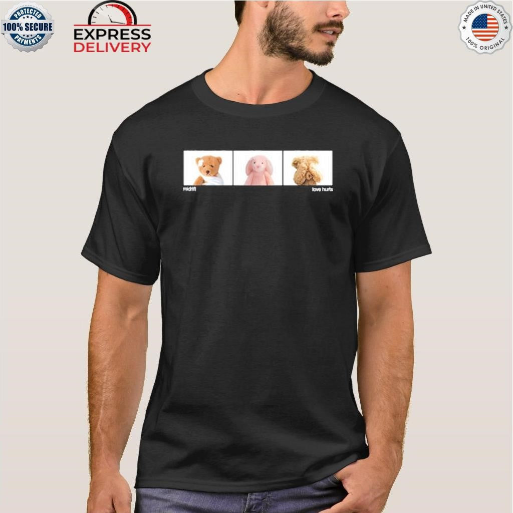 Midrift Love Hurts Black Shirt