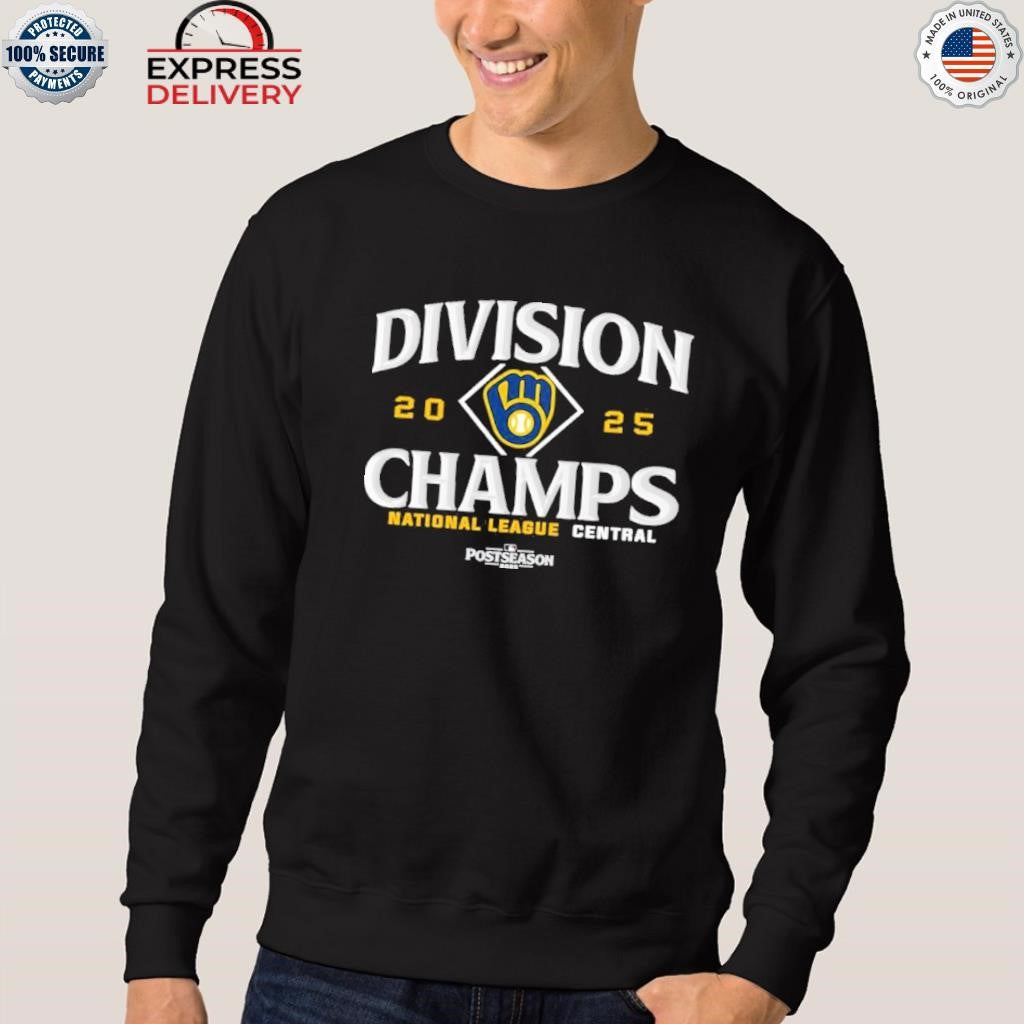 Milwaukee Brewers 2025 NL Central Division Champions Locker Room Shirt