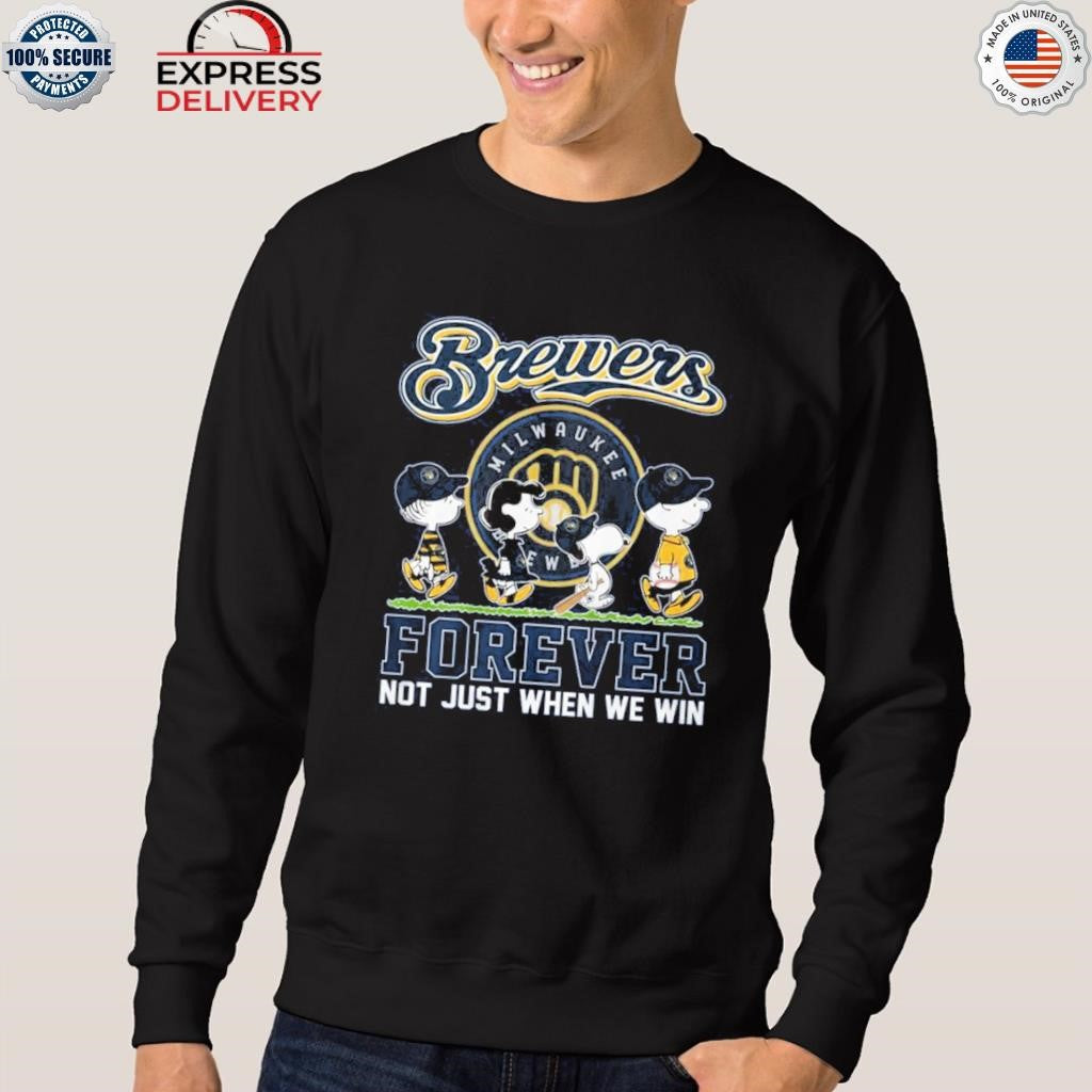 Milwaukee Brewers Peanuts Forever Not Just When We Win Shirt