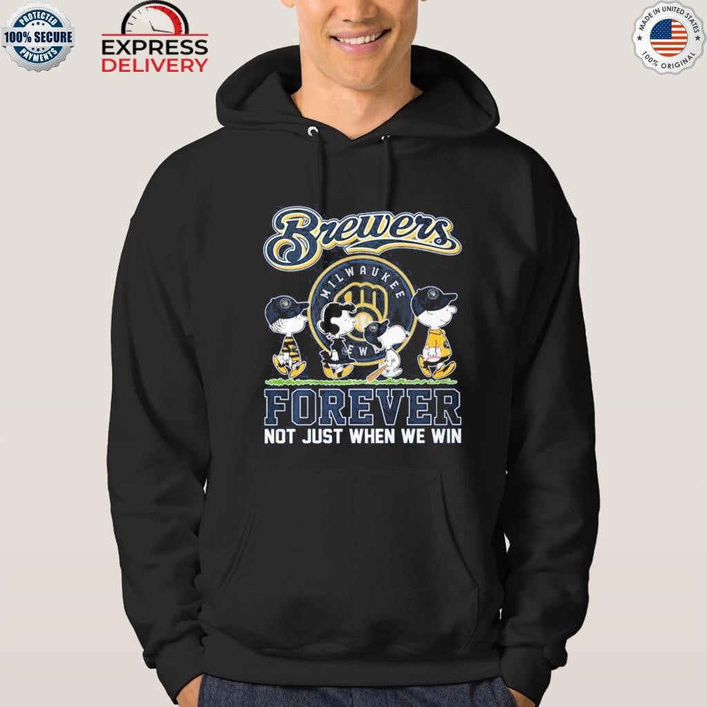 Milwaukee Brewers Peanuts Forever Not Just When We Win Shirt