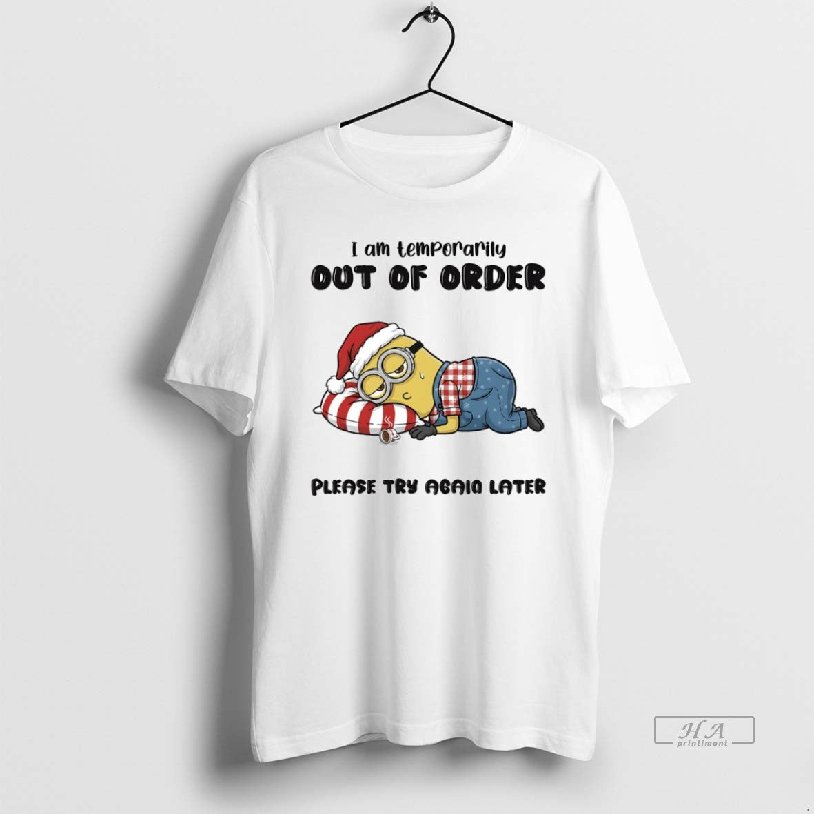 Official Minion I Am Temporarily Out Of Order Please Try Again Later Circle T-Shirts, Hoodie, Sweatshirt | InkRitualCo.com