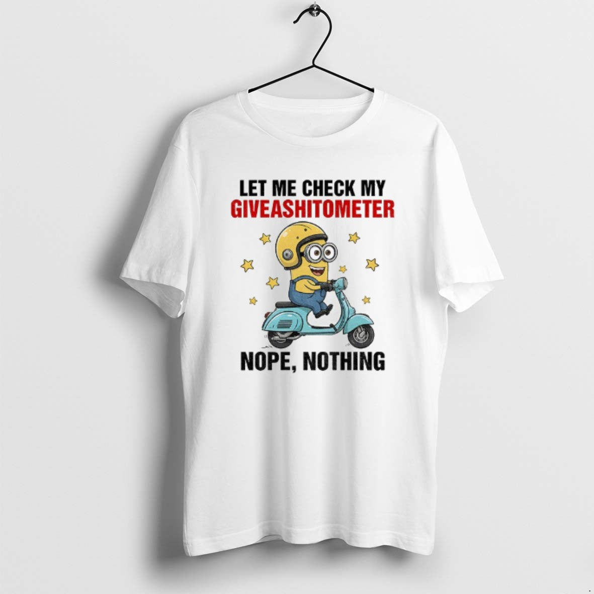 Official Minion Let Me Check My Giveashitometer Nope Nothing T-Shirts, Hoodie, Sweatshirt | InkRitualCo.com