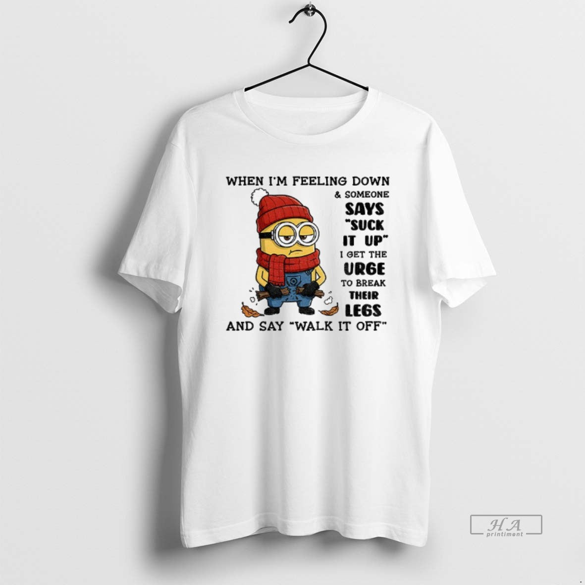 Official Minion When Im Feeling Down Someone Says Suck It Up I Get The Urge T-Shirts, Hoodie, Sweatshirt | InkRitualCo.com
