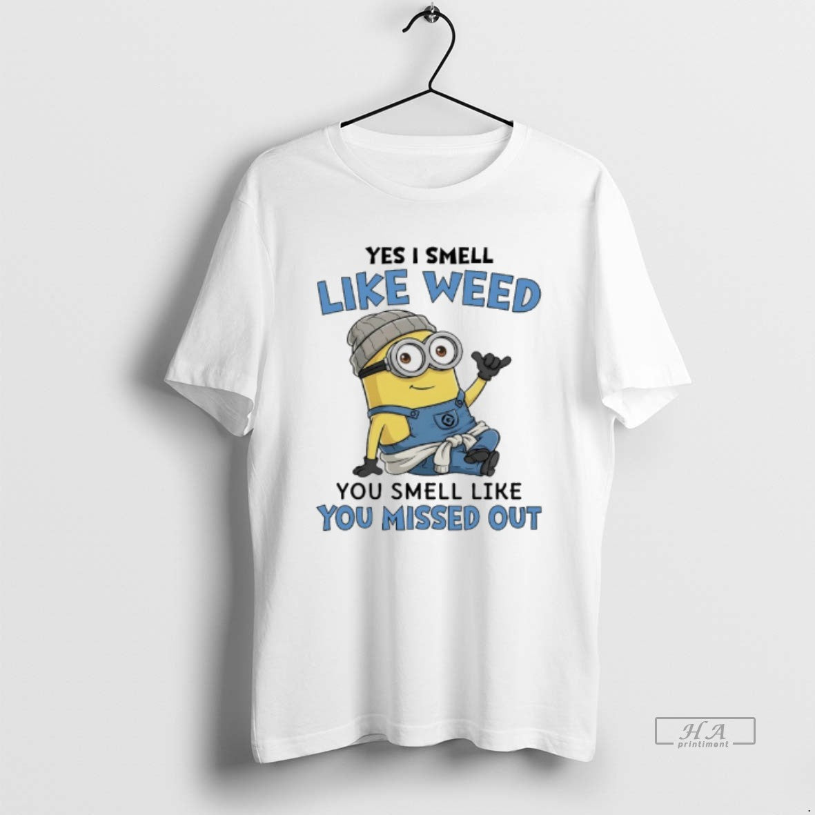 Official Minions Yes I Smell Like Weed You Smell Like You Missed Out T-Shirts, Hoodie, Sweatshirt | InkRitualCo.com