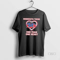 Official Minnesota Twins One Team One Heart T-Shirts, Hoodie, Sweatshirt | InkRitualCo.com