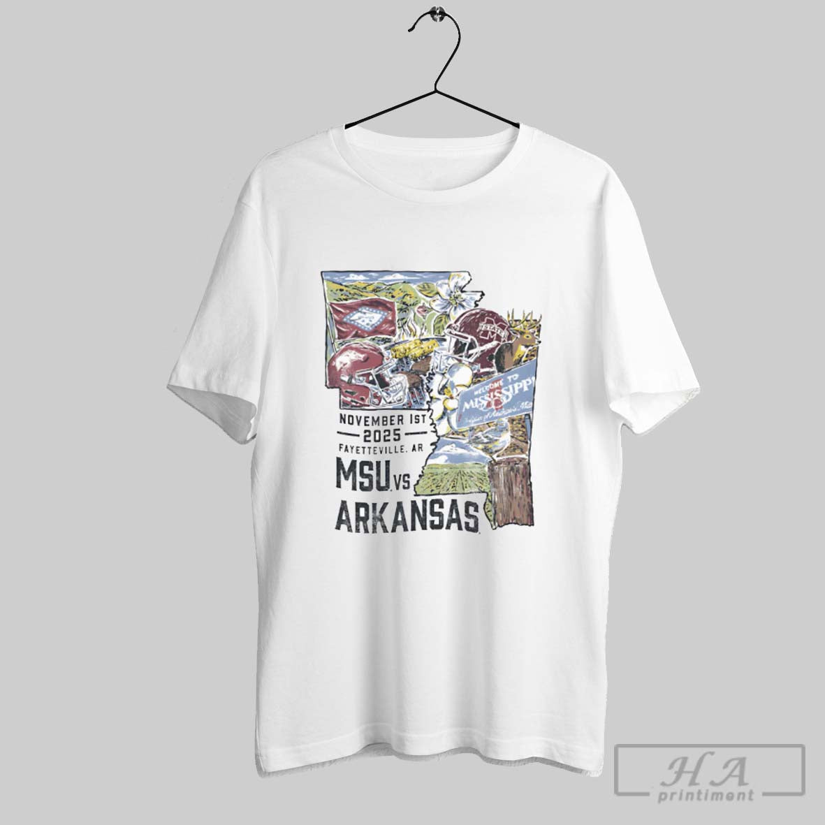 Official Mississippi State Vs Arkansas Game Day 2025 T-Shirts, Hoodie, Sweatshirt | InkRitualCo.com