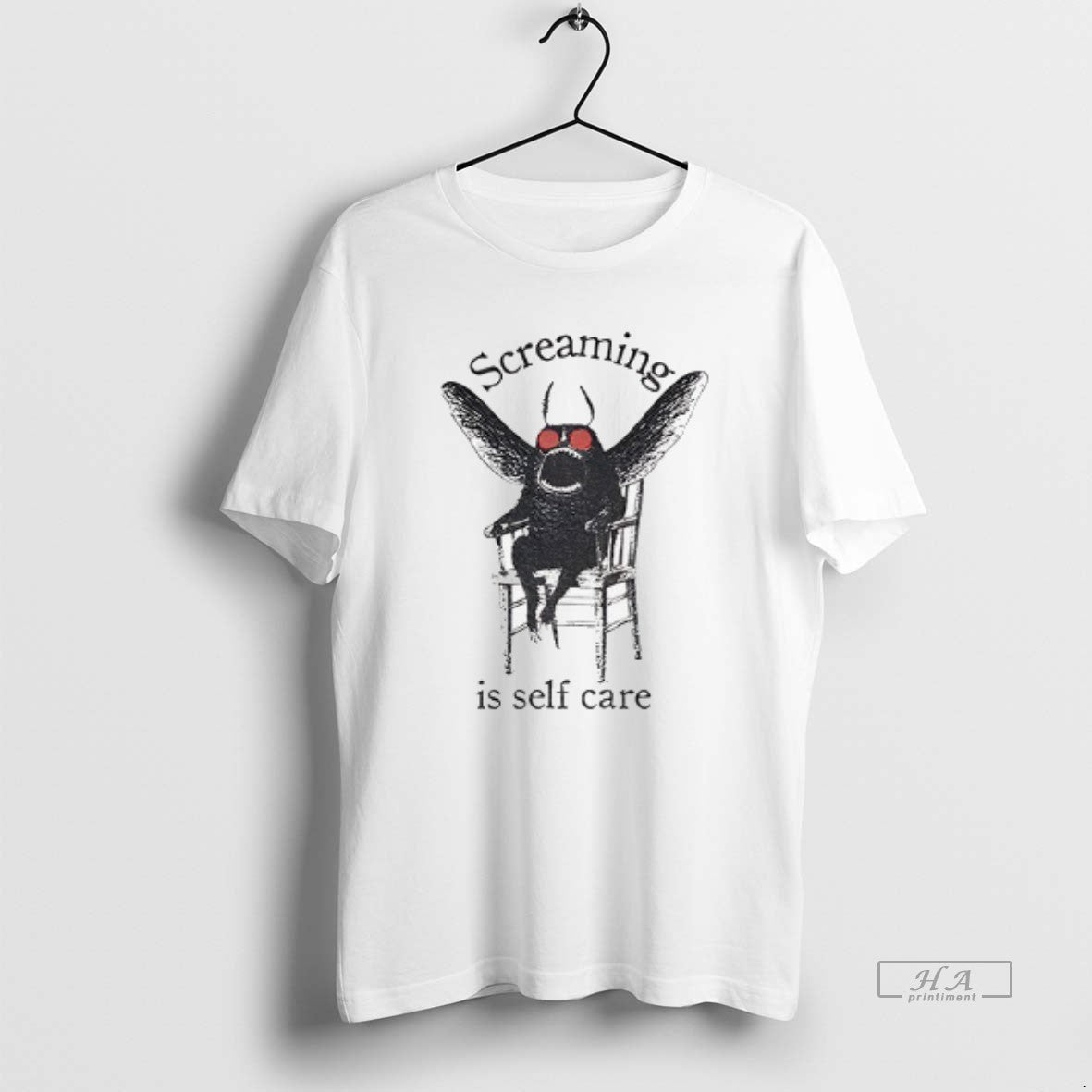 Official Mothman Shenanigan Screaming Is Self Care T-Shirts, Hoodie, Sweatshirt | InkRitualCo.com