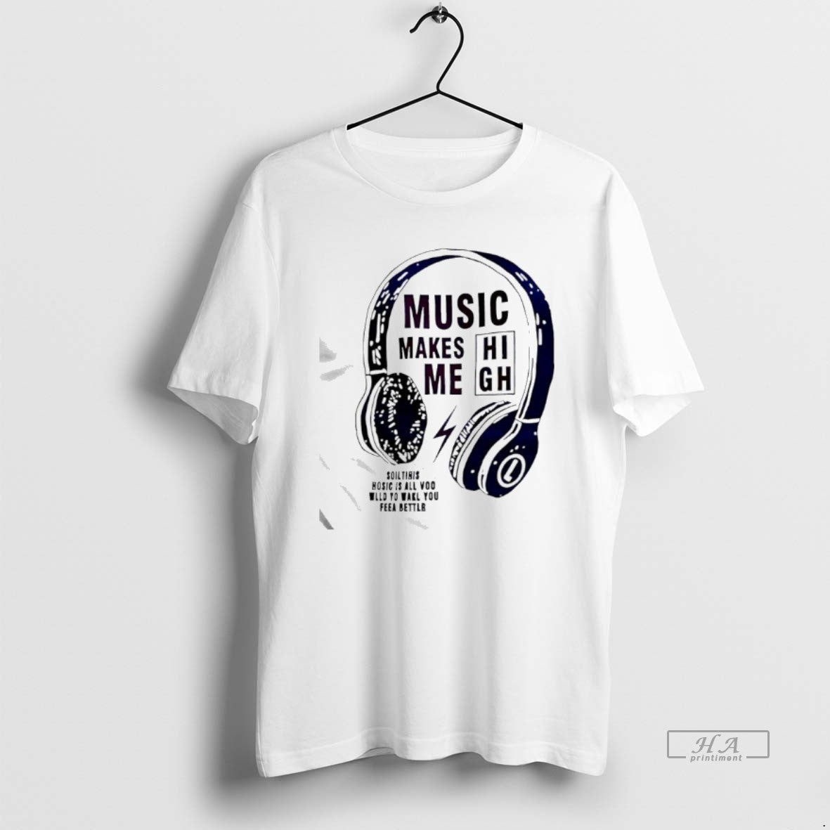 Official Music Makes Me High Slogan Graphic T-Shirts, Hoodie, Sweatshirt | InkRitualCo.com