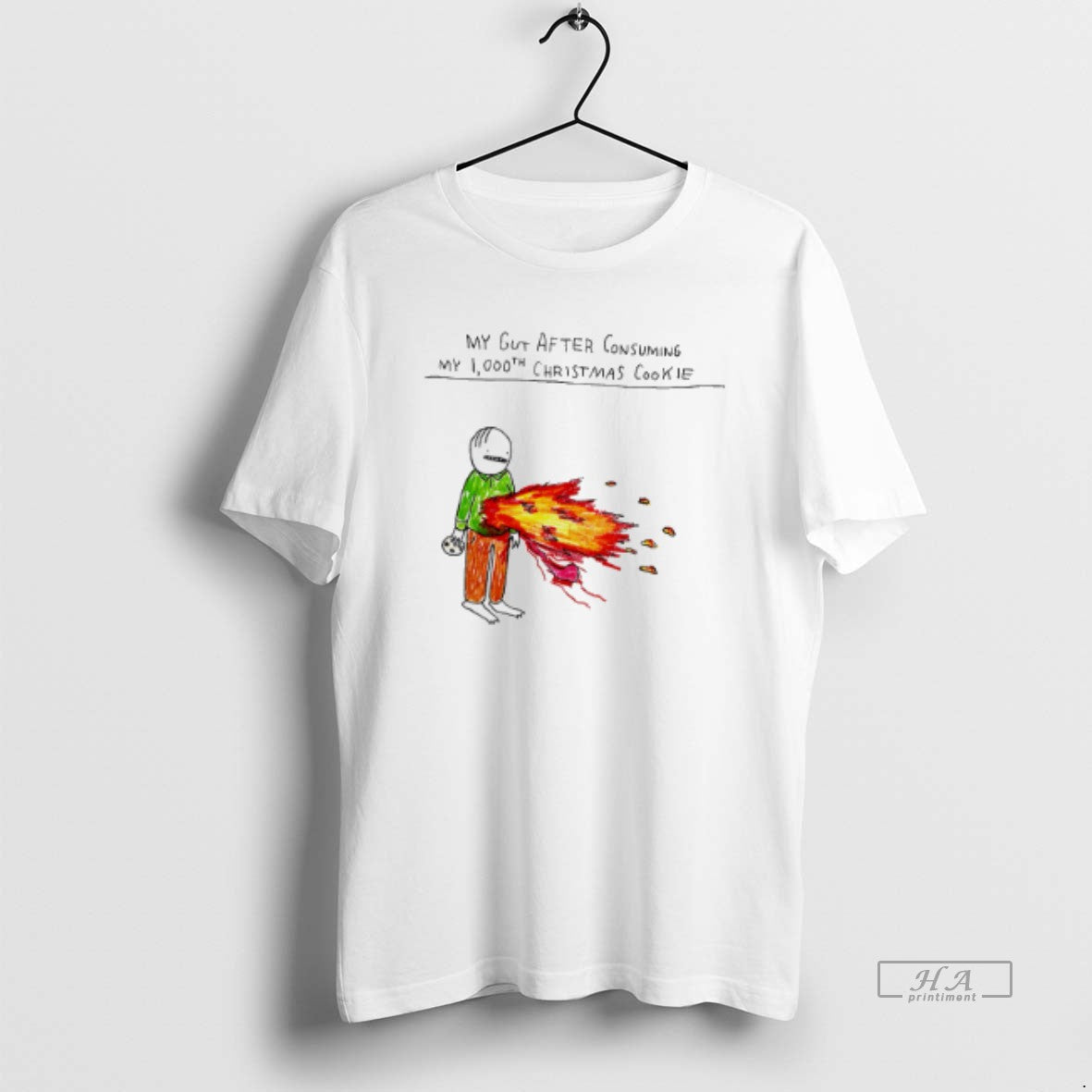 Official My Gut After Consuming My 1000th Christmas Cookie T-Shirts, Hoodie, Sweatshirt | InkRitualCo.com