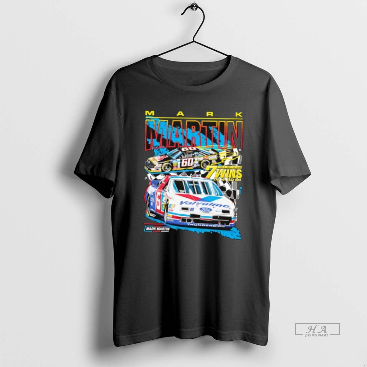 Official Nascar Mark Martin The Kid 7 Wins In A Row Graphic T-Shirts, Hoodie, Sweatshirt | InkRitualCo.com