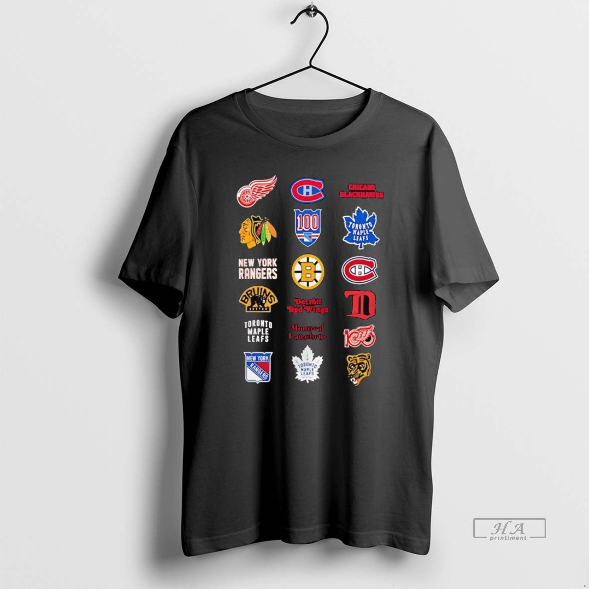 Official Nhl 6 Starter Teams Logo Collage T-Shirts, Hoodie, Sweatshirt | InkRitualCo.com