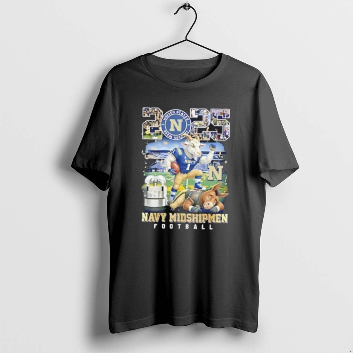 Official Navy Midshipmen 2025 Commander In Chiefs Trophy Champions Mascot T-Shirts, Hoodie, Sweatshirt | InkRitualCo.com