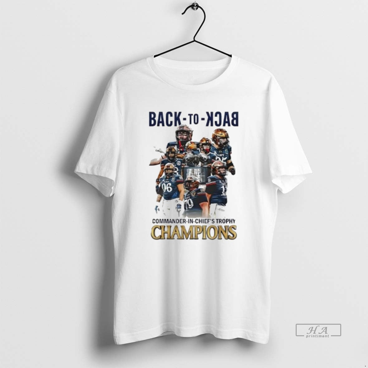 Official Navy Midshipmen Game Back To Back Commander In Chiefs Trophy Champions T-Shirts, Hoodie, Sweatshirt