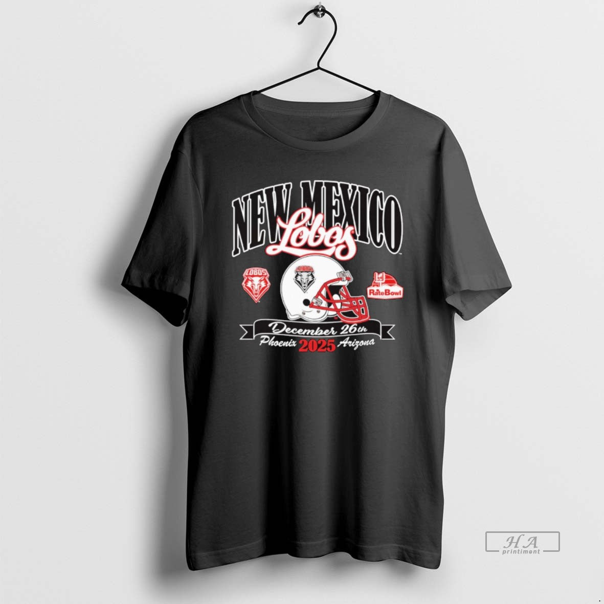 Official New Mexico Lobos 2025 Rate Bowl December 26th Phoenix Arizona Helmet T-Shirts, Hoodie, Sweatshirt | InkRitualCo.com