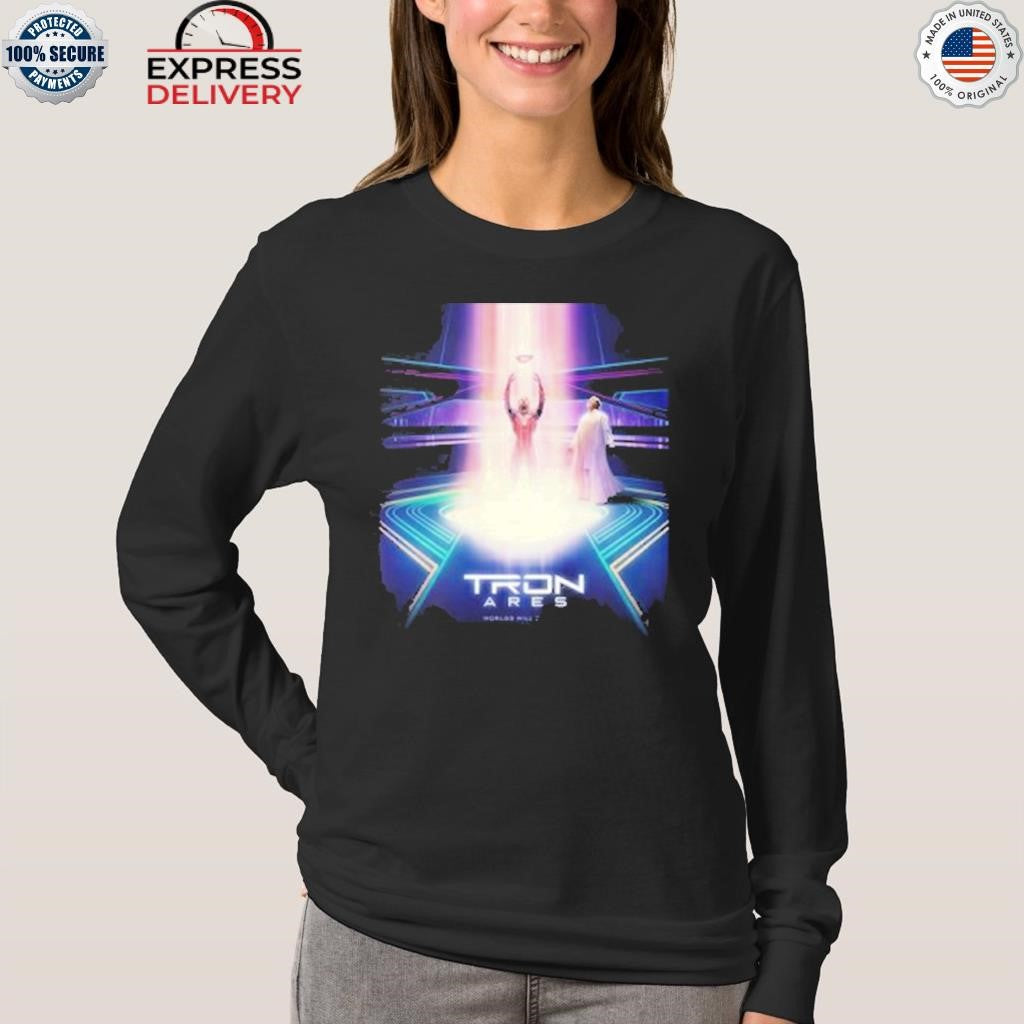 New Poster Tron Ares Worlds Will Collide shirt