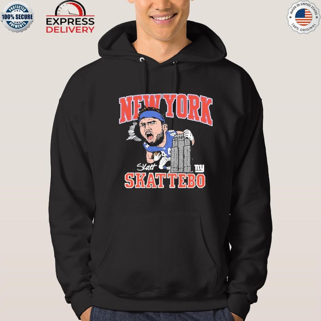New York Giants Cam Skattebo Homage Royal Caricature Shirt