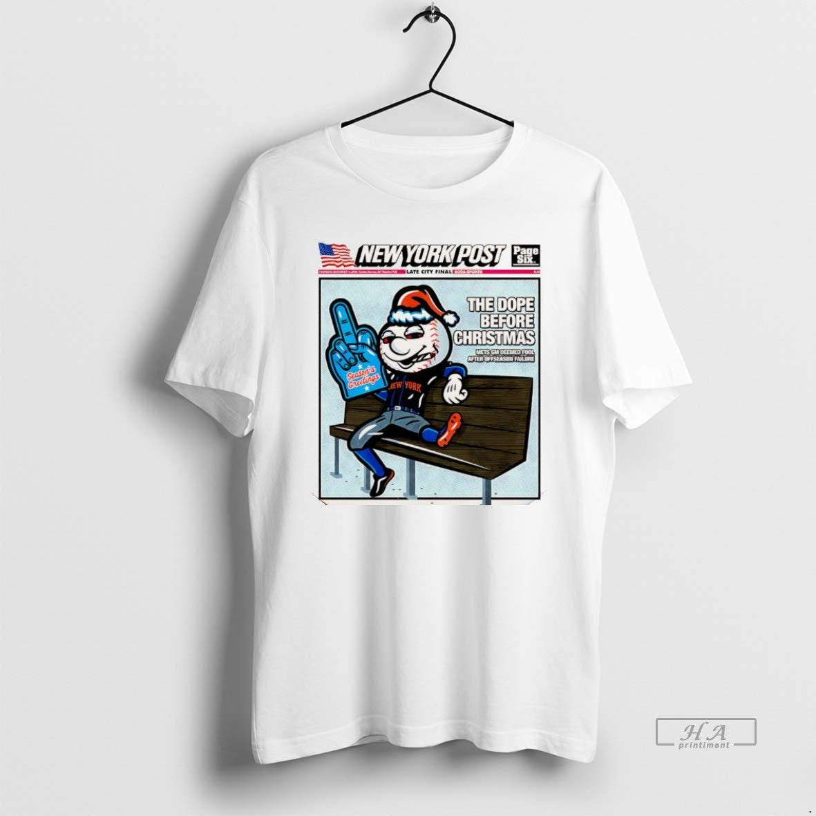 Official New York Mets Mr Met Ny Post The Dope Before Christmas Christmas T-Shirts, Hoodie, Sweatshirt | InkRitualCo.com