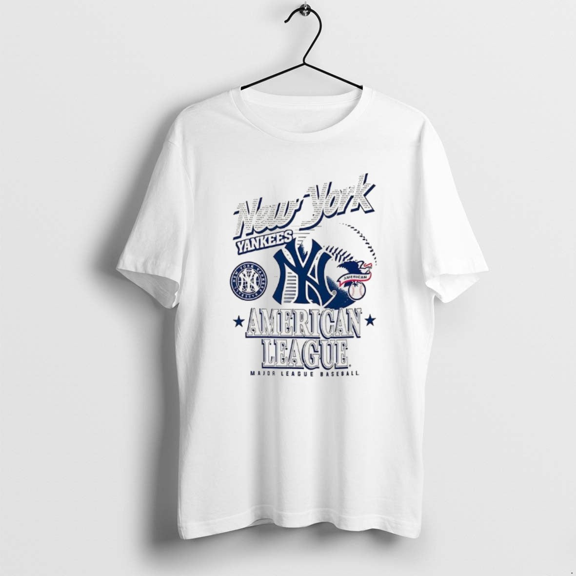 Official New York Yankees Mlb American National League Logo Ball Retro T-Shirts, Hoodie, Sweatshirt | InkRitualCo.com