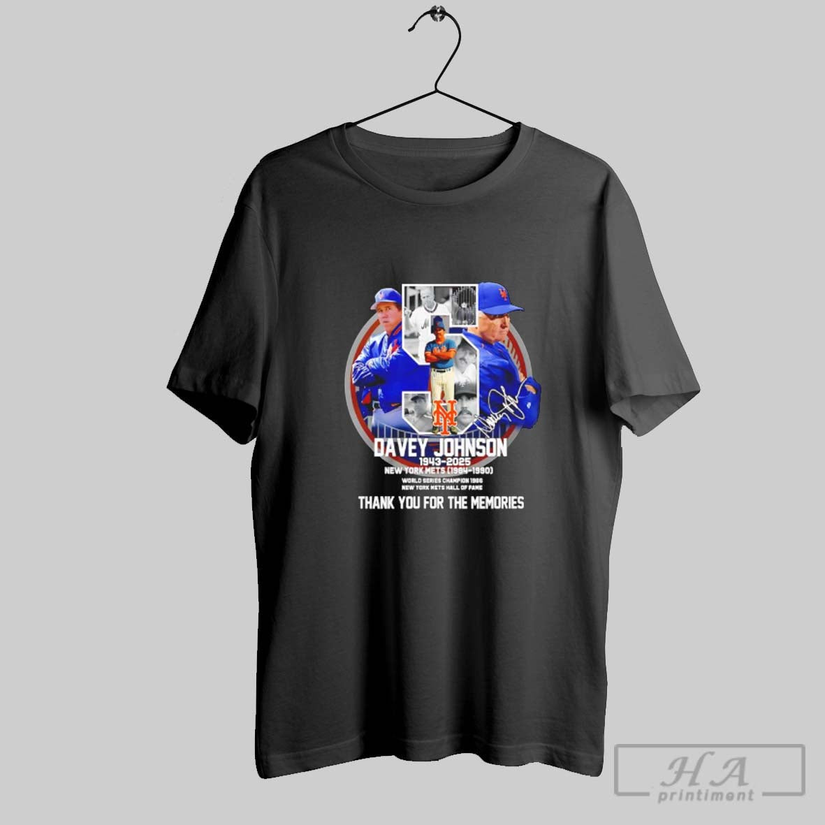 Official New Yorks Mets Davey Johnson 1943 2025 Thank You For The Memories Signature T-Shirts, Hoodie, Sweatshirt