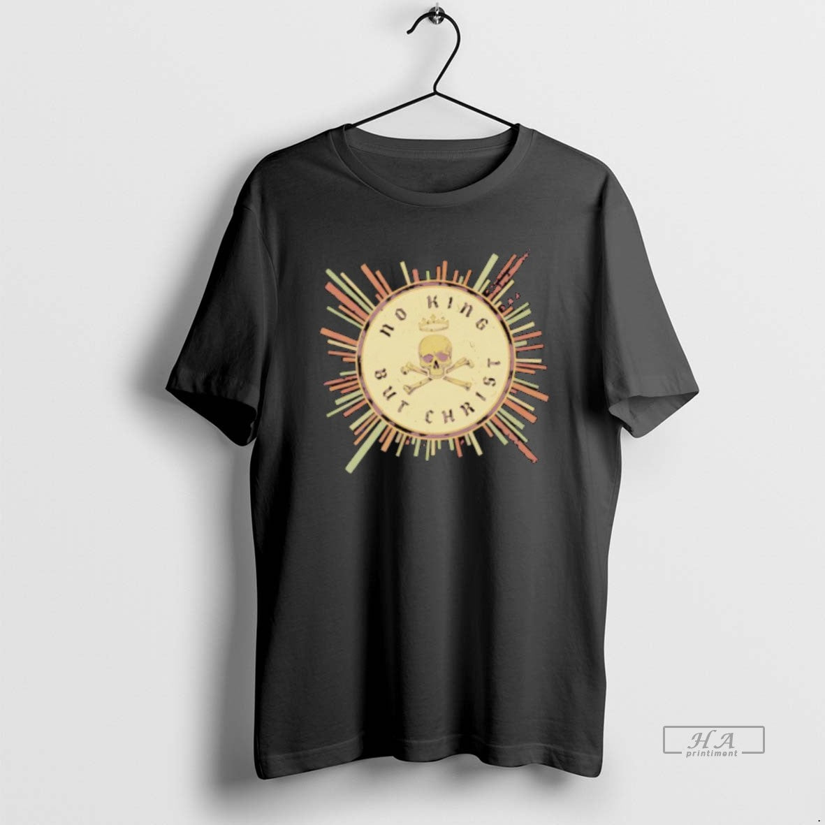 Official No King But Christ Retro Seal T-Shirts, Hoodie, Sweatshirt | InkRitualCo.com