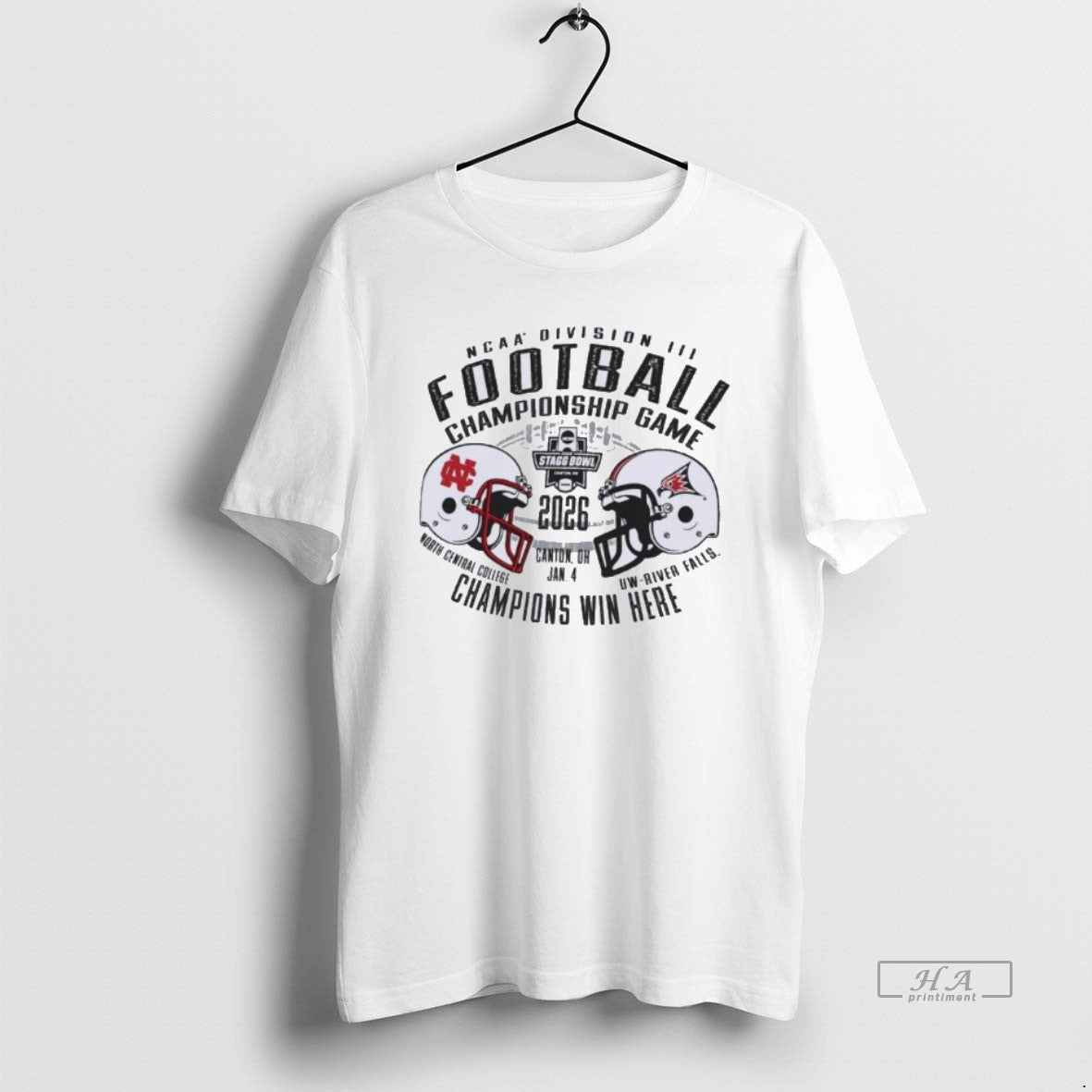 Official North Central Cardinals Vs Uw River Falls 2025 Ncaa Diii Football Championship Game Matchup T-Shirts, Hoodie,...