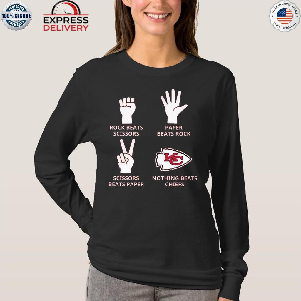 Nothing Beats Chiefs KC Rock Beats Scissors Shirt