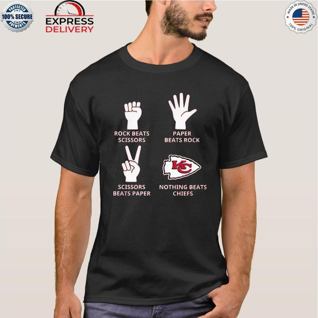 Nothing Beats Chiefs KC Rock Beats Scissors Shirt
