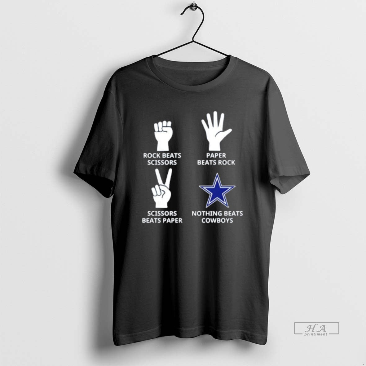 Official Nothing Beats Dallas Cowboys Rock Beats Scissors Paper Beats Rock T-Shirts, Hoodie, Sweatshirt | InkRitualCo.com