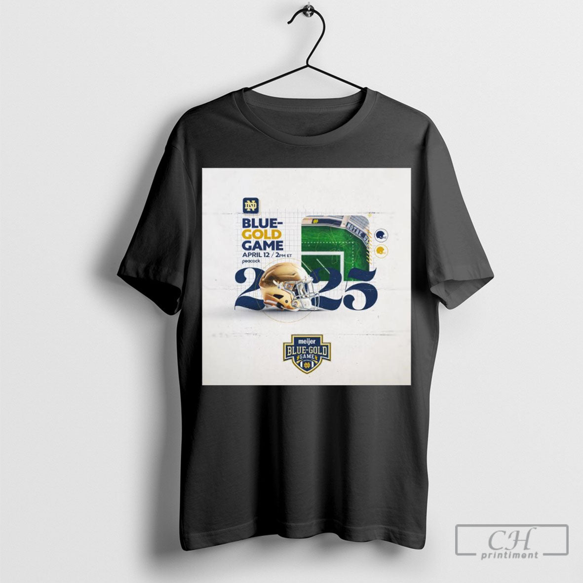 Official Notre Dame Fighting Irish Football 2025 Meijer Blue Gold Game April 12 T-Shirts, Hoodie, Sweatshirt