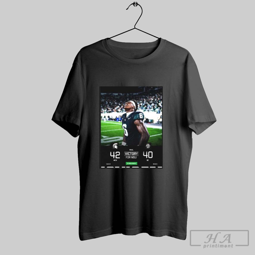 Official Official Michigan State Spartans Win 42 40 Boston College Poster T-Shirts, Hoodie, Sweatshirt | InkRitualCo.com