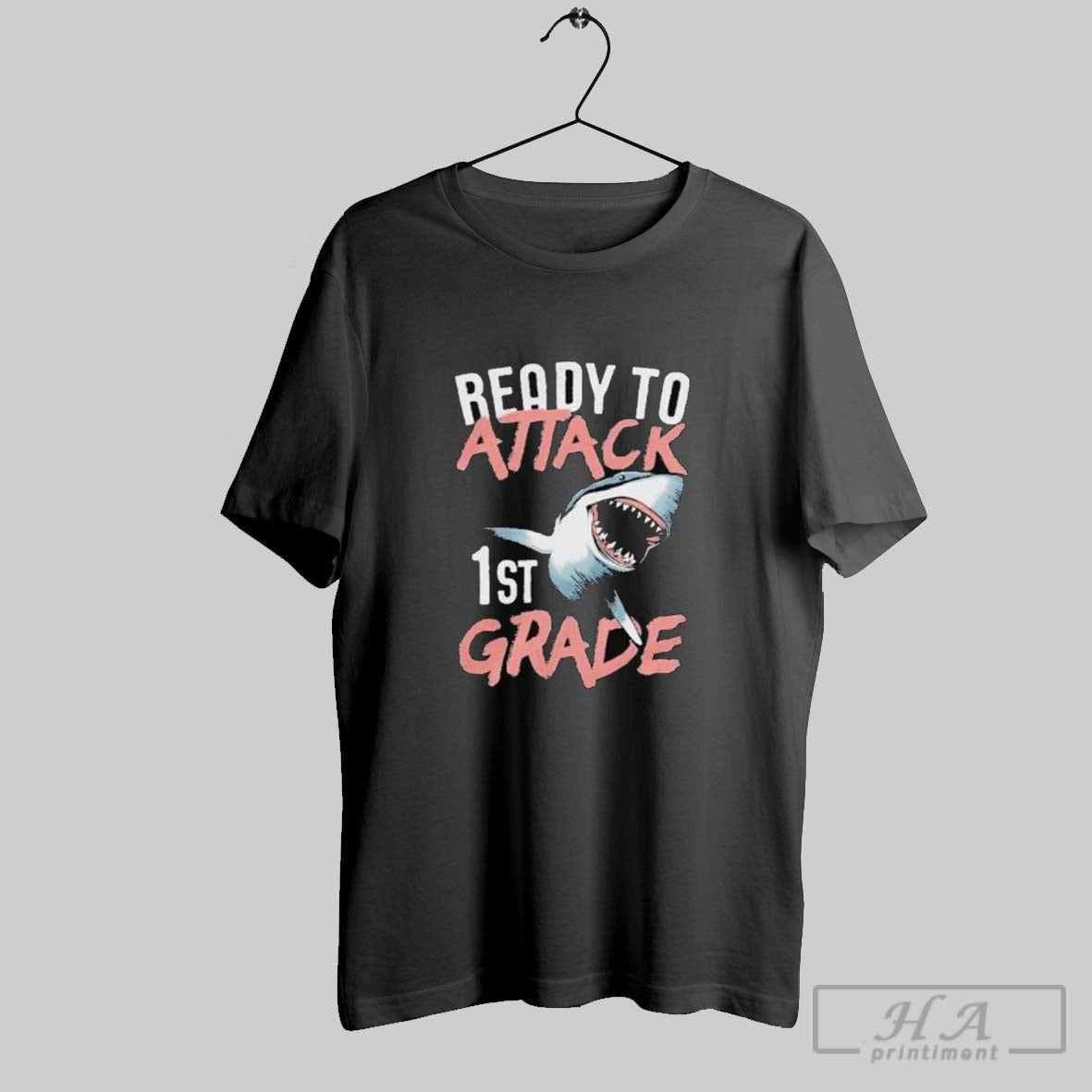 Official Official Ready To Attack 1st Grade Shark Shirts Hoodie, Sweatshirt | InkRitualCo.com