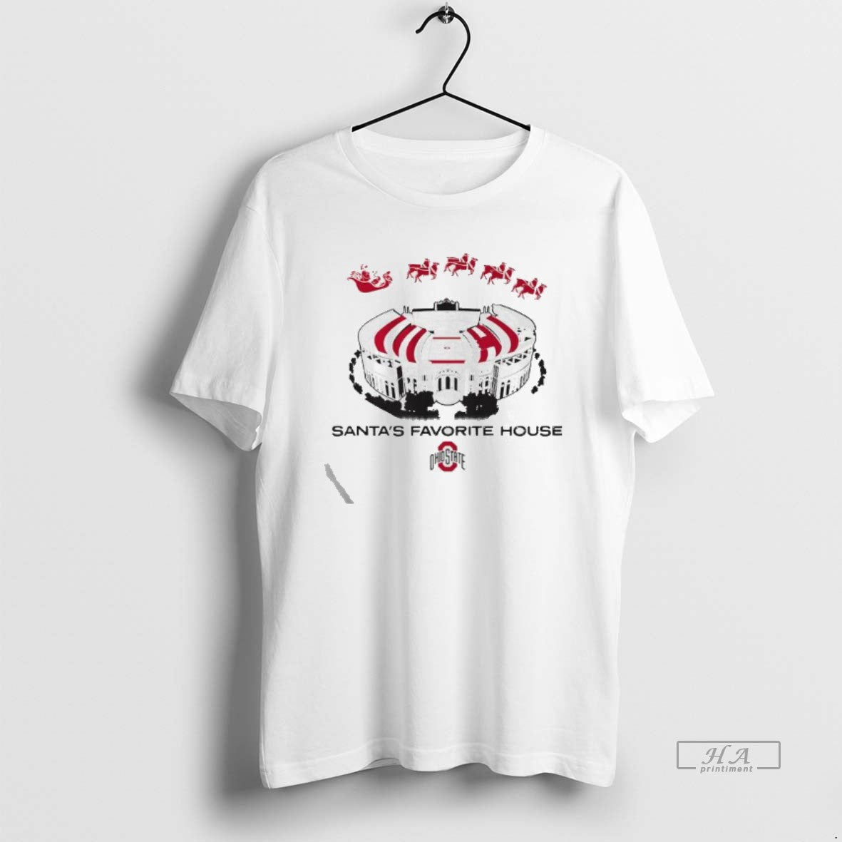 Official Ohio State Football Santas Favorite House T-Shirts, Hoodie, Sweatshirt | InkRitualCo.com