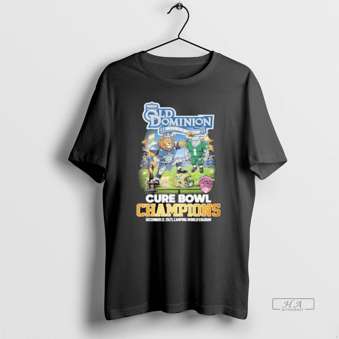 Official Old Dominion Mascot 2025 Cure Bowl Champions T-Shirts, Hoodie, Sweatshirt | InkRitualCo.com