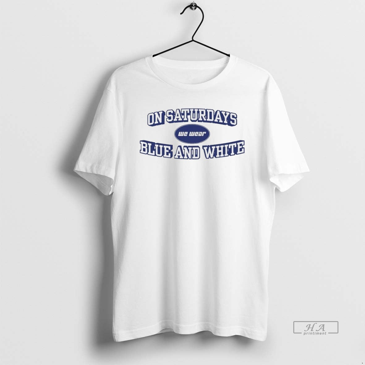 Official On Saturdays We Wear Blue And White T-Shirts, Hoodie, Sweatshirt | InkRitualCo.com