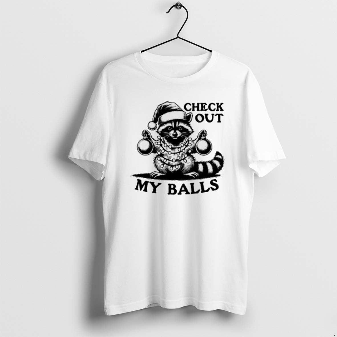 Official Opossum Santa Check Out My Balls Christmas T-Shirts, Hoodie, Sweatshirt | InkRitualCo.com