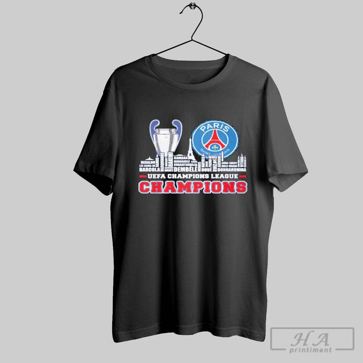 Official Paris Saint Germain Uefa Champions League 2024 25 Skyline City Players Names T-Shirts, Hoodie, Sweatshirt
